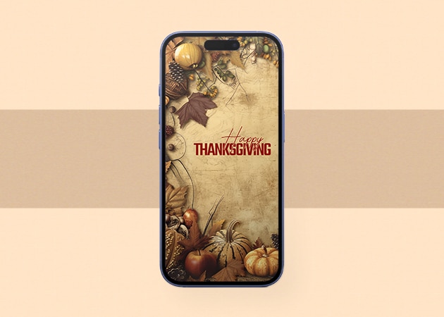 Rustic Thanksgiving wallpaper.